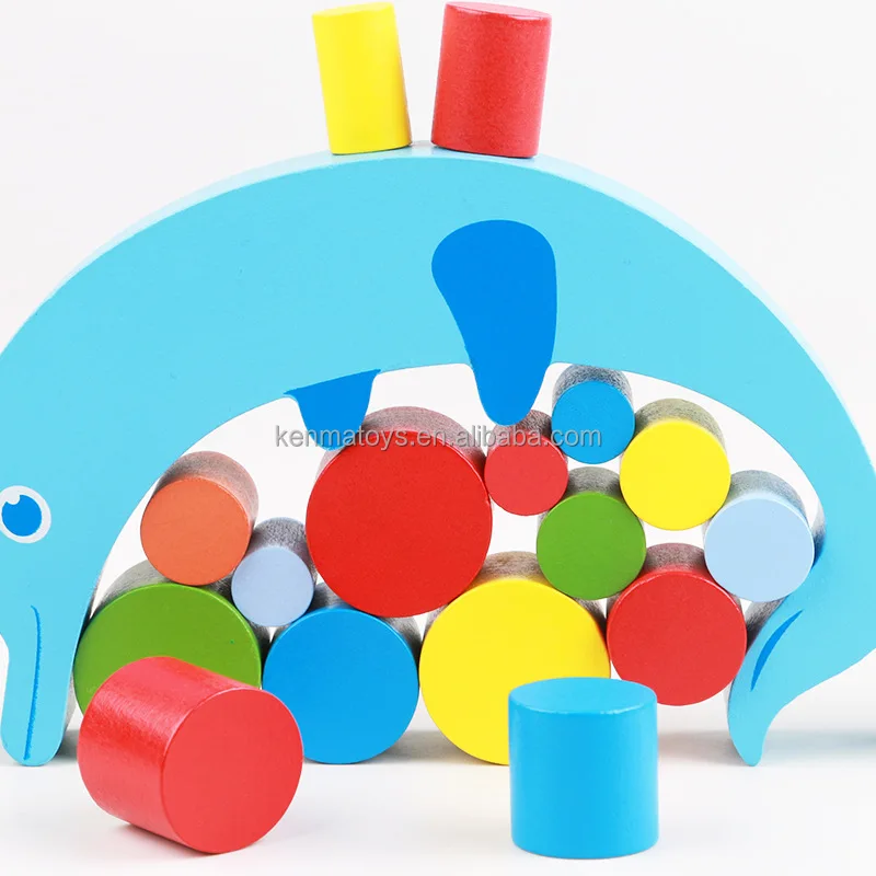 Wooden Moon Balance Building Blocks Wooden Toys