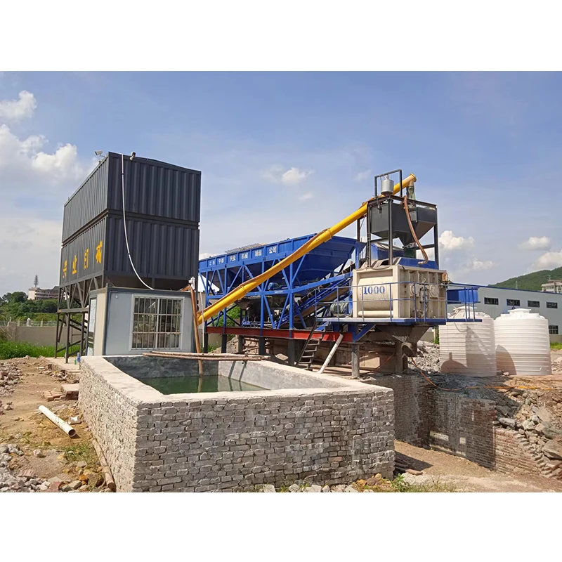 Low Cost 1m3 Fully Automatic Concrete Mixing Plant 60m3/h Ready Mix Concrete Batching Plant