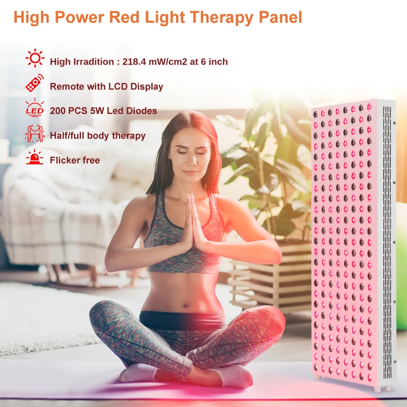 Red Light Therapy for Full Body infrared Light Therapy Light Panel with Red 660nm Near Infrared 850nm for Home Use