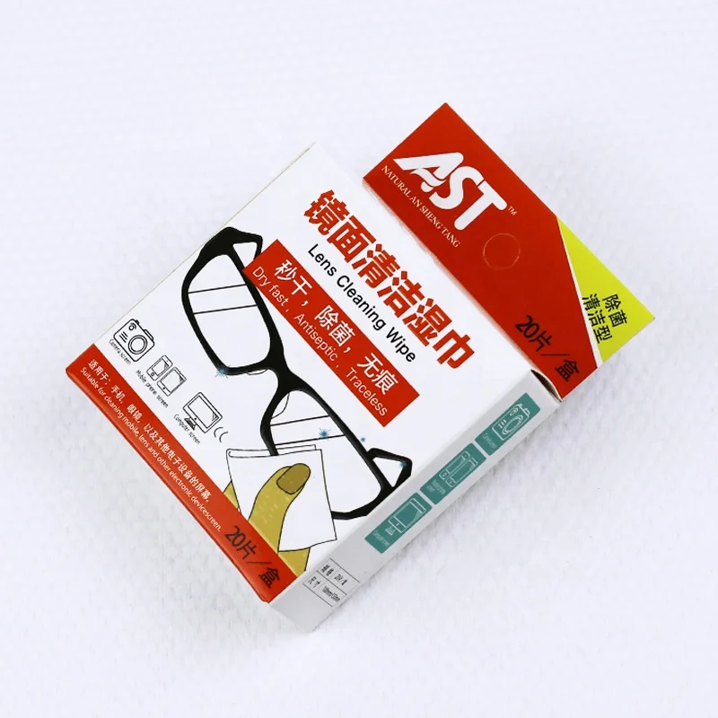 
Anti Fog Wet towel Lens Eyeglasses glasses Cleaning Wet tissue Wet Strength Paper 