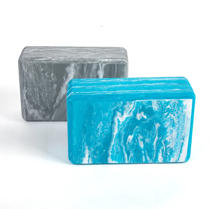 Body Building EVA Double Color Marble Large Yoga Foam Blocks