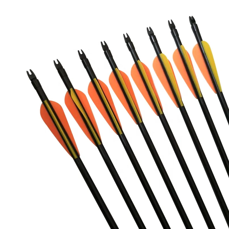 Archery Fiberglass Arrow Threaded Glass Fiber Arrows For Shooting Practice
