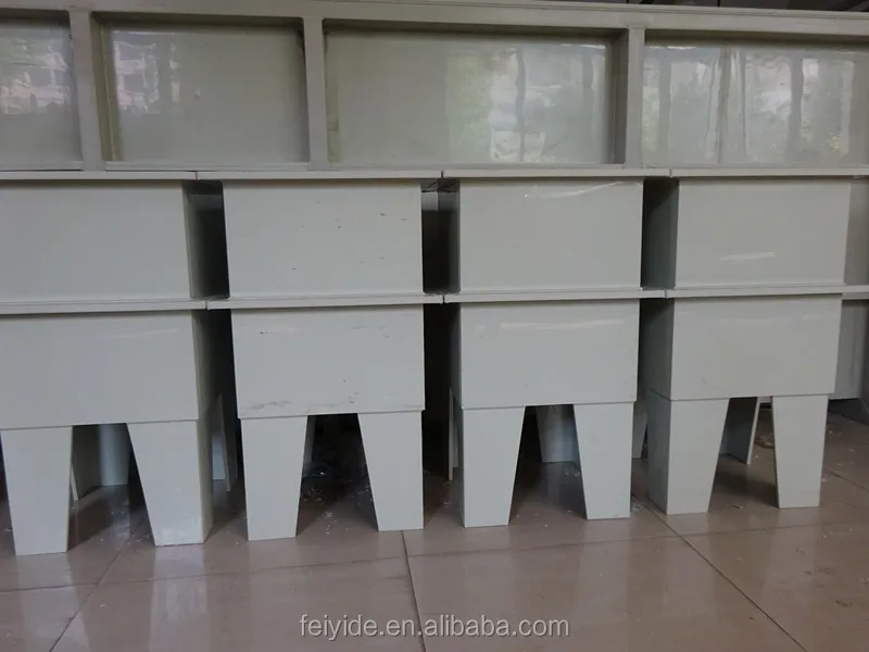 Low price electroplating electrolysis tank polypropylene bath chemical liquid PP tank metal electroplating machinery