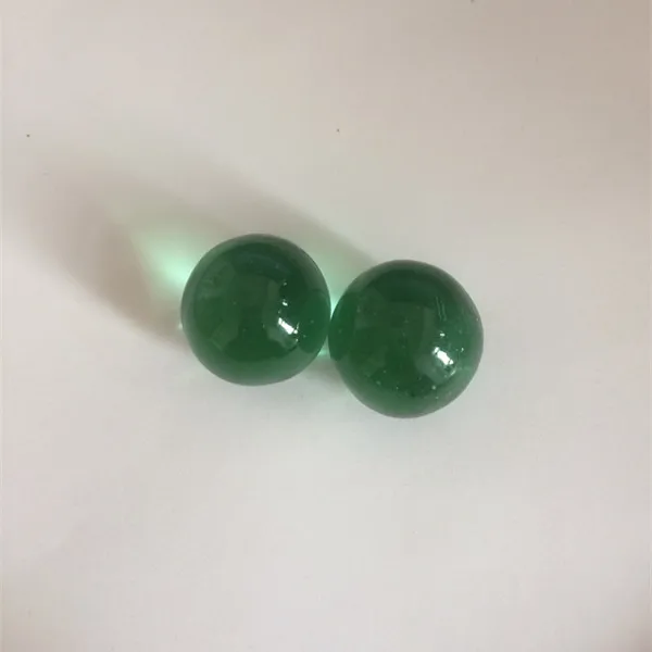 2024 best selling 14mm 16mm crystal glass balls green glass marble