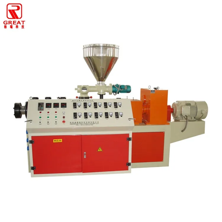 Manufacturer lab twin screwn and barrel extruder machine PVC Plastic Making Lab Extrusion