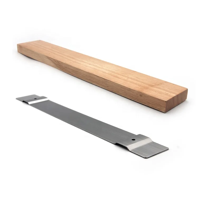 New Wall Mount Wooden Magnetic Knife Strip Walnut wood Knife Holder Strong Magnetic Knife bar for wall