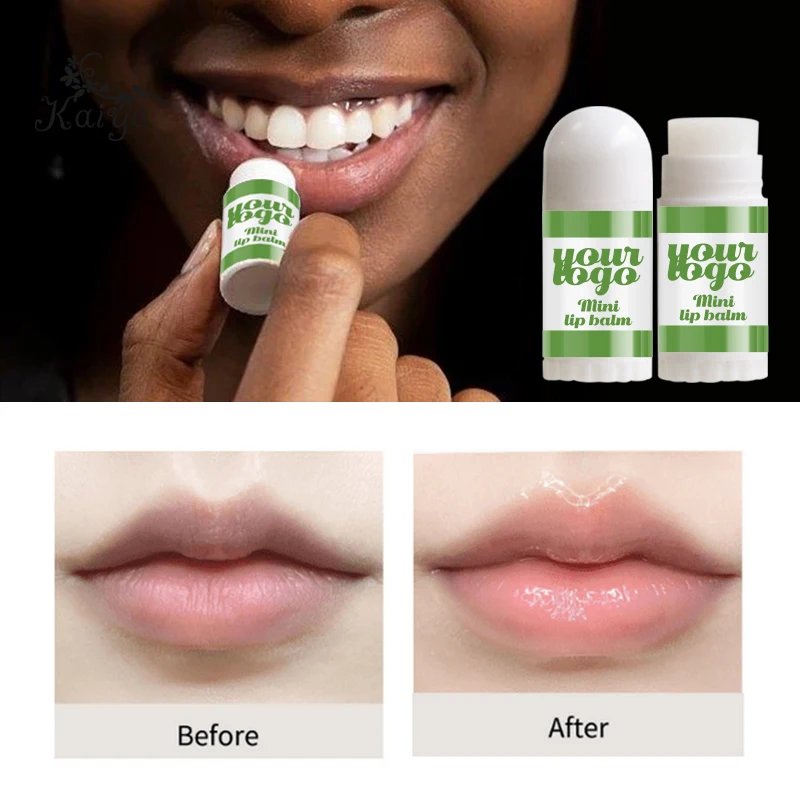 Custom Full Color Portable Skin Care Daily Lips Treatment Repair Multiple Flavors Natural SPF Hydrating Mini Lip Balm
