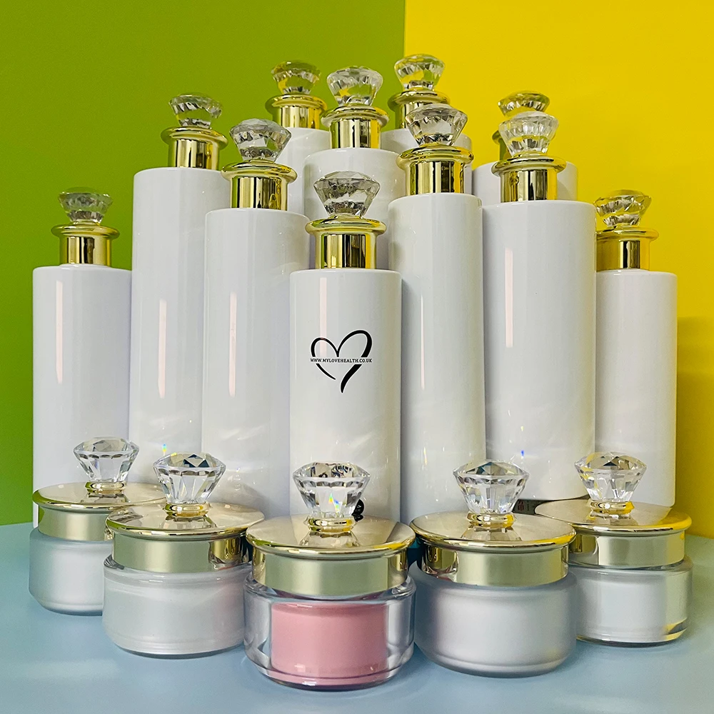 100ml 150ml 200ml 250ml 300ml 400ml 500ml High End PET Bottle with Acrylic Lid big volume bottle shampoo Bottle