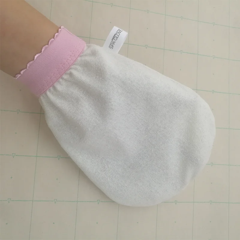 
raw silk spa exfoliating mittens silk spa gloves 