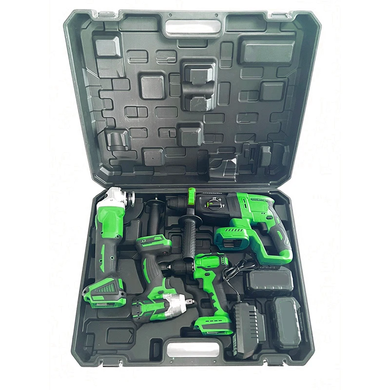 21v The Best Lithium Battery Cordless Electric Drill Power Drilling Machines Brushless Drill Tools Combo Set