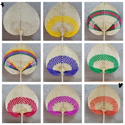 Веер ручной работы, веер ручной работы из пальмовых листьев, украшения для дома, Ручной Веер, подарок