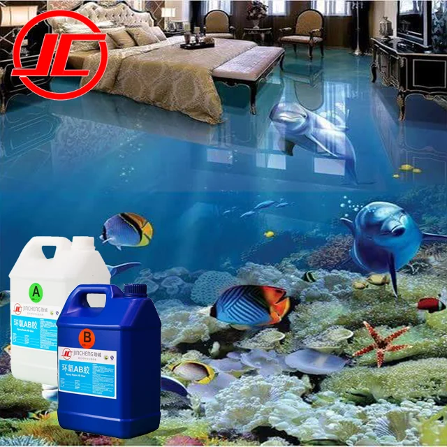 Натуральный пенообразователь AB Two Conponent 3D эпоксидный пол для гостиной, ванной