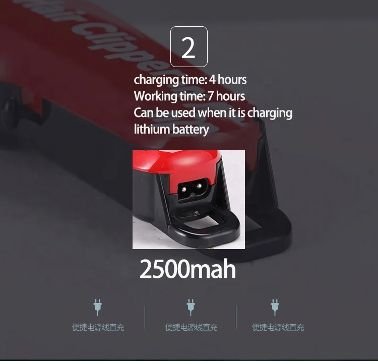 Kemei KM-706Z Hair Clipper Barber Shop Salon Professional  Rechargeable Electric Hair Cutter Shaving Machine Razor Hair Trimmer