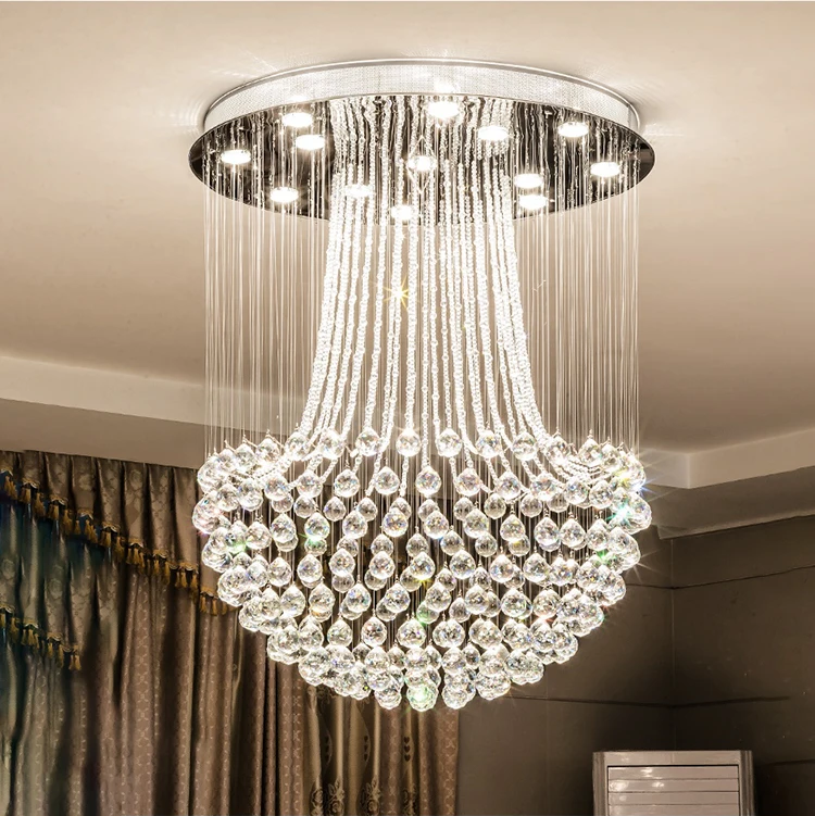 Zhongshan Classic Magnificent Dining Table Crystal Chandelier Italian Ceiling Italian Pendant Lights