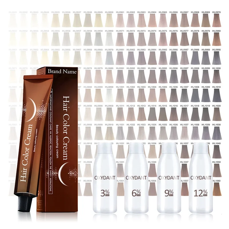 100 ml Hot Selling  Ammonia Free Professional Salon Hair Color  Cream/OEM Permanent Easy Hair Colour dye