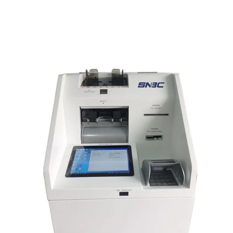 SNBC CDM Modern Design Cash Deposit Machine Undercounter bank cash deposit atm machine with Cheque Scanner Bill Acceptor