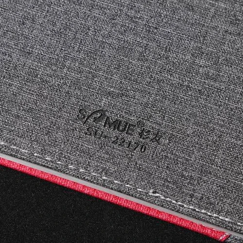 Creative A5 Linen Thermo PU Leather Hard Cover Notepad Journal Notebook with Card Holders and Pen Holder
