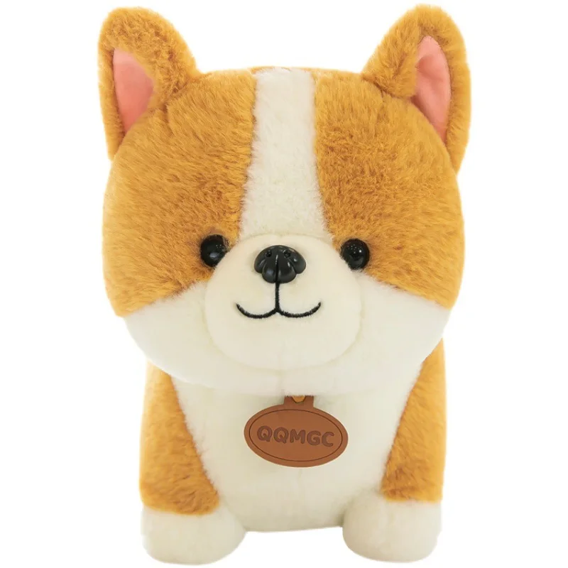 CE/ASTM Cute Corgi Doll Plush Toy Puppy Dog Grab Machine Doll Peach Heart Plush Doll