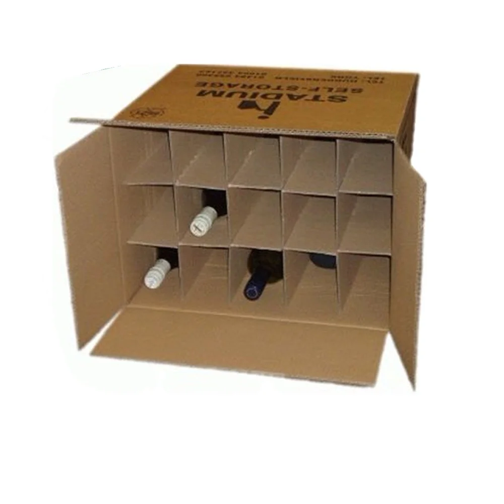 Golden supplier direct sales 6 pack shipping packaging transport corrugated carton packaging for 6 bottle wine box water bottle