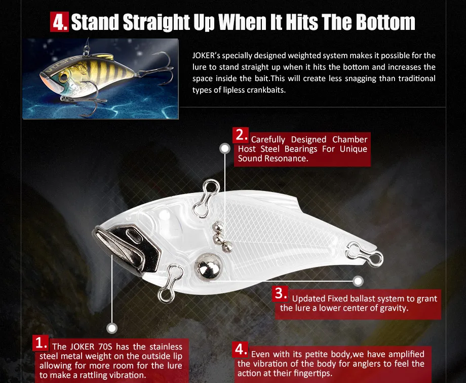 70S Sinking Fishing Lure Lipless Crankbaits Hard Artificial VIB Vibration Bait All Depth Winter Ice Fishing Tackle