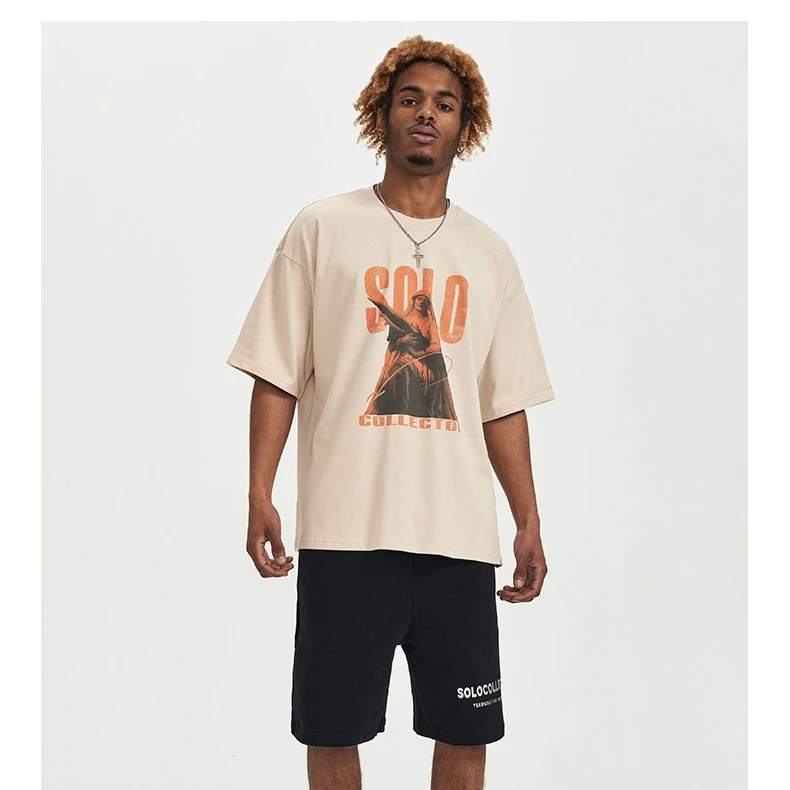 Tshirt Streetwear Tops M Shirt Cotton Summer Men Woven Adults Blank Tshirt T Shirt Custom Logo Hip Hop Short Sleeve Unisex