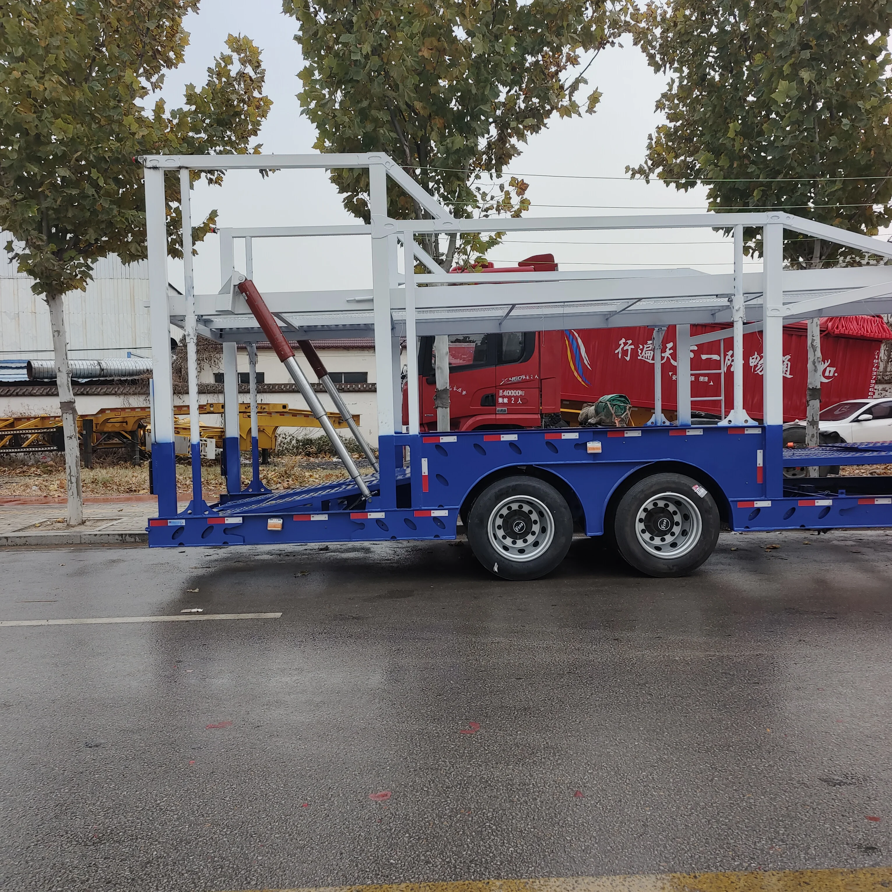 High Quality 2 Axles 8 Car Transport Trailers Factory Direct Sales Customizable Special Transportation at Factory Price