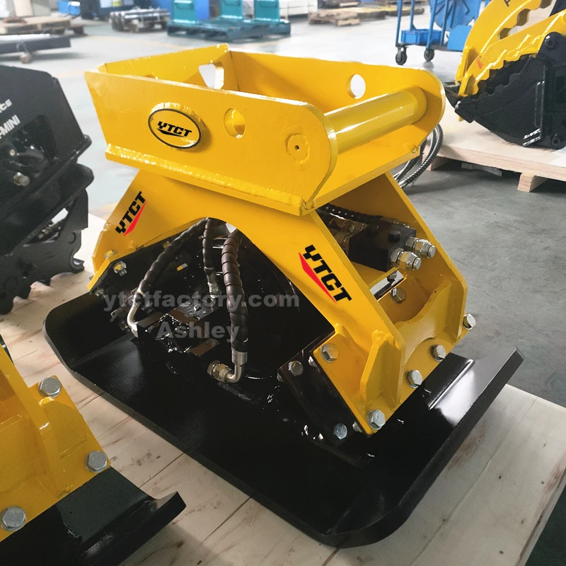 excavator sand construction concrete reversible vibrating vibratory hydraulic plate compactor