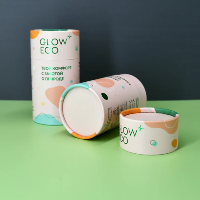 new fancy quality biodegradable cylinder tube packaging  paper tube for gummy collagen