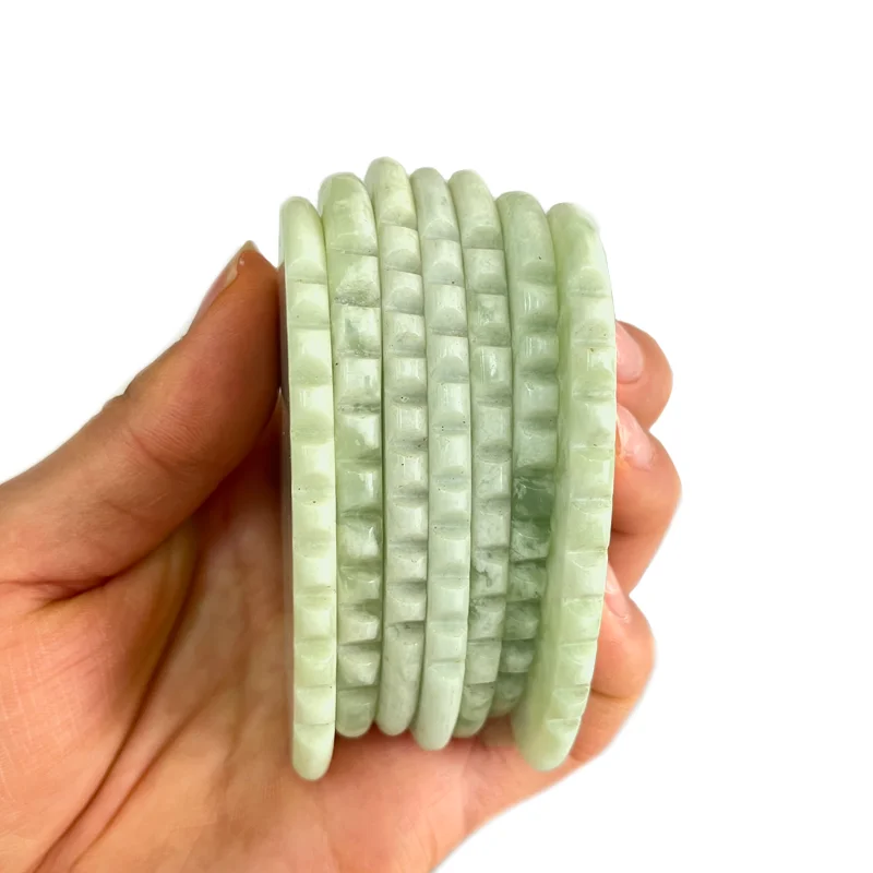 High Quality Xiuyan Jade Gua Sha Face Tool Custom Logo Jade Guasha Stone Natural Gua Sha Stone Massage Tools