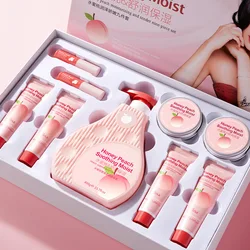 Peach Extract Chemical Peel For Face Skin Care Sets Of Men Beauty Set Hand Cream Foot Cream Body Lotion Lip Balm body care set