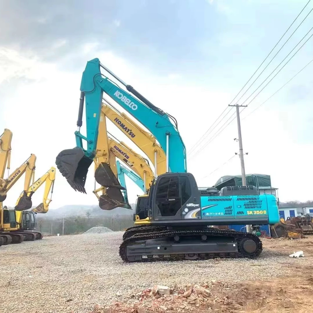 Дешевая цена б/у экскаватор kobelco SK350 хорошее состояние место