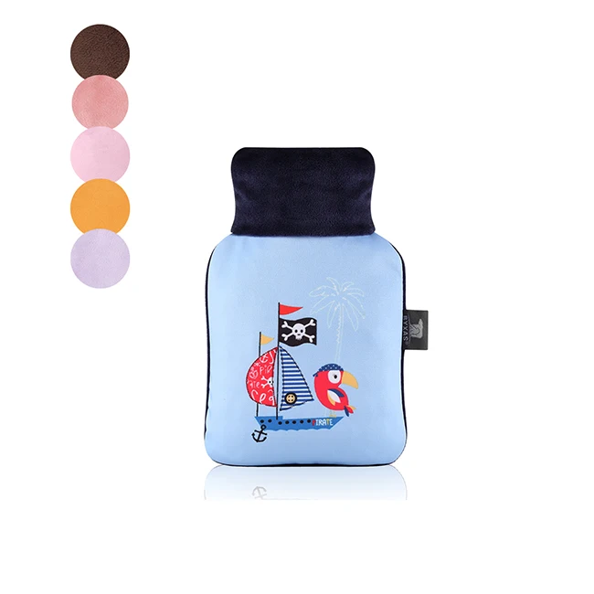 
Explosion proof Cute Cartoon Transparent Hot Water Bottle PVC Hand Warmer for Winter Heat Therapy Bottle Hot Water Bag 