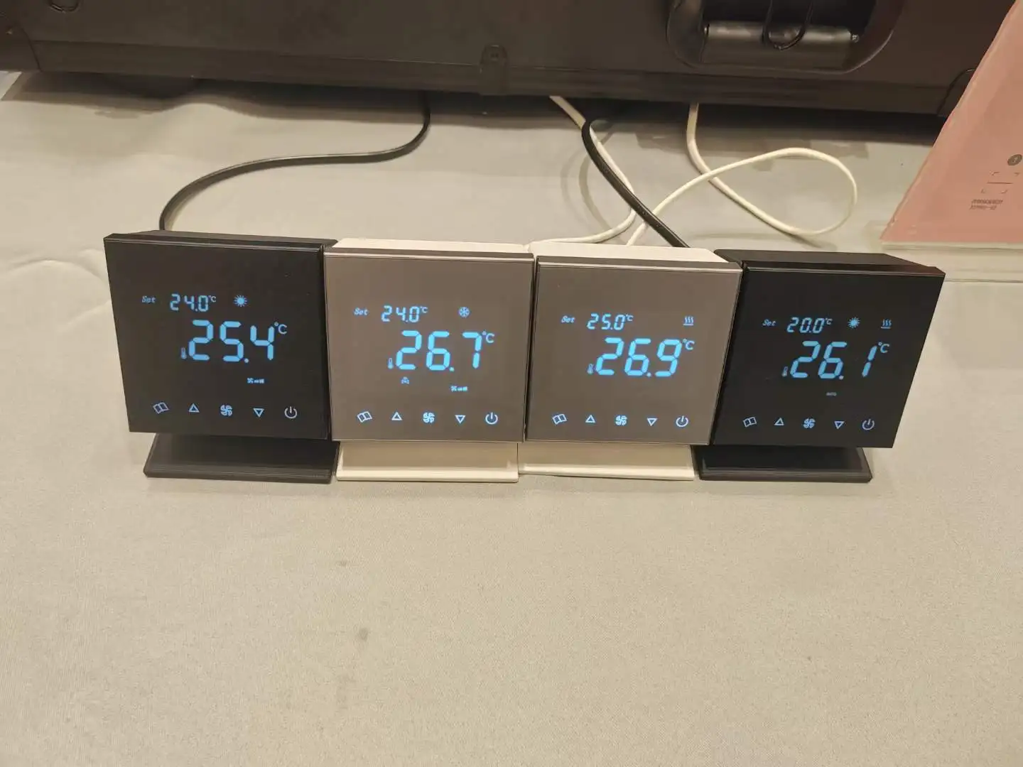 U8S-DT сенсорный экран RS485 modbus 0-10 В цифровой умный комнатный термостат