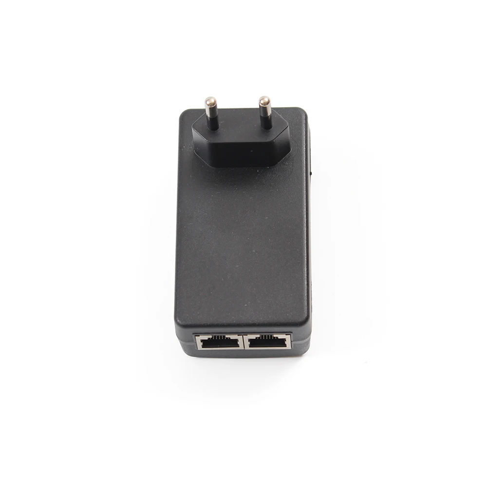 48v 0.5a 2 port rj45 poe injector splitter power adapter for CCTV