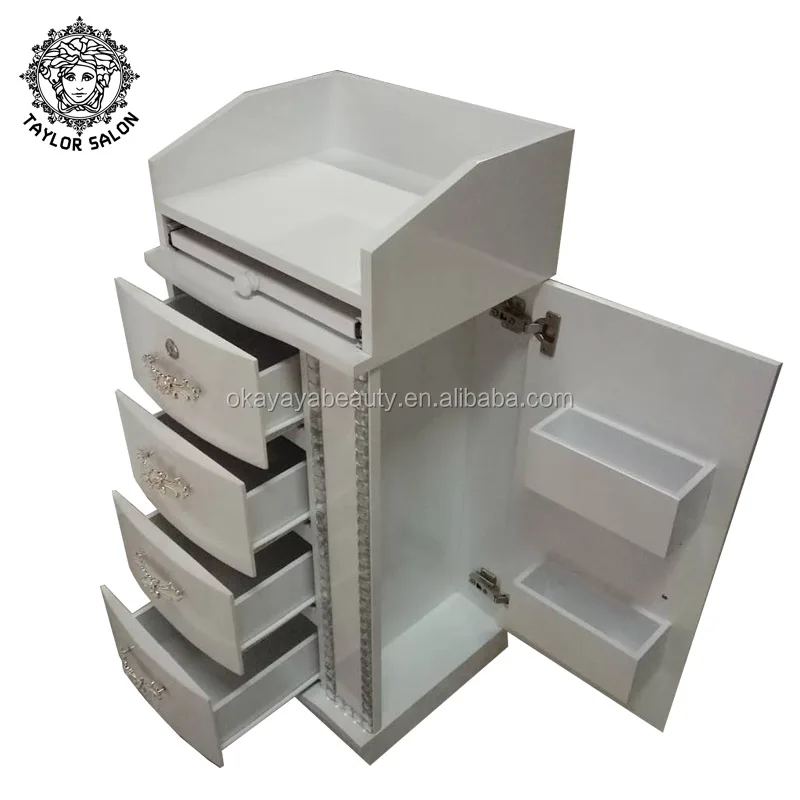 Мебель для спа салона красоты, педикюрная тележка с 4 ящиками