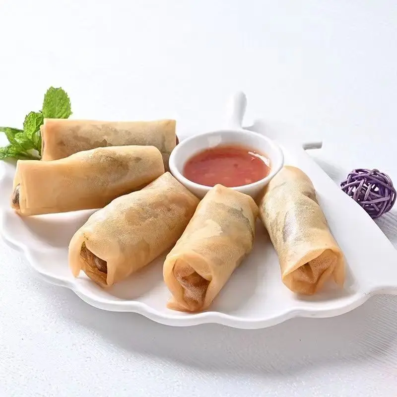 Fried Instant Food Frozen Vegetarian Cooking Crispy Spring Roll  with Halal