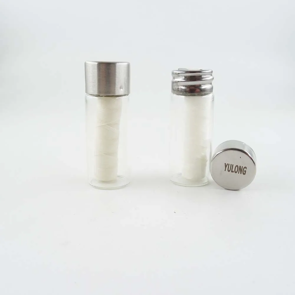 zero waste plastic free PLA corn starch glass bottle dental floss