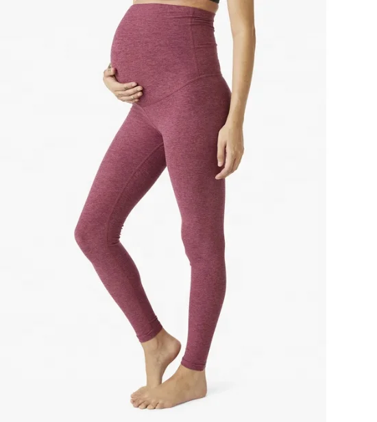 
2021 The Bump Pregnant Women Leggings Pocket Midi Legging Plus Size Women Wear 