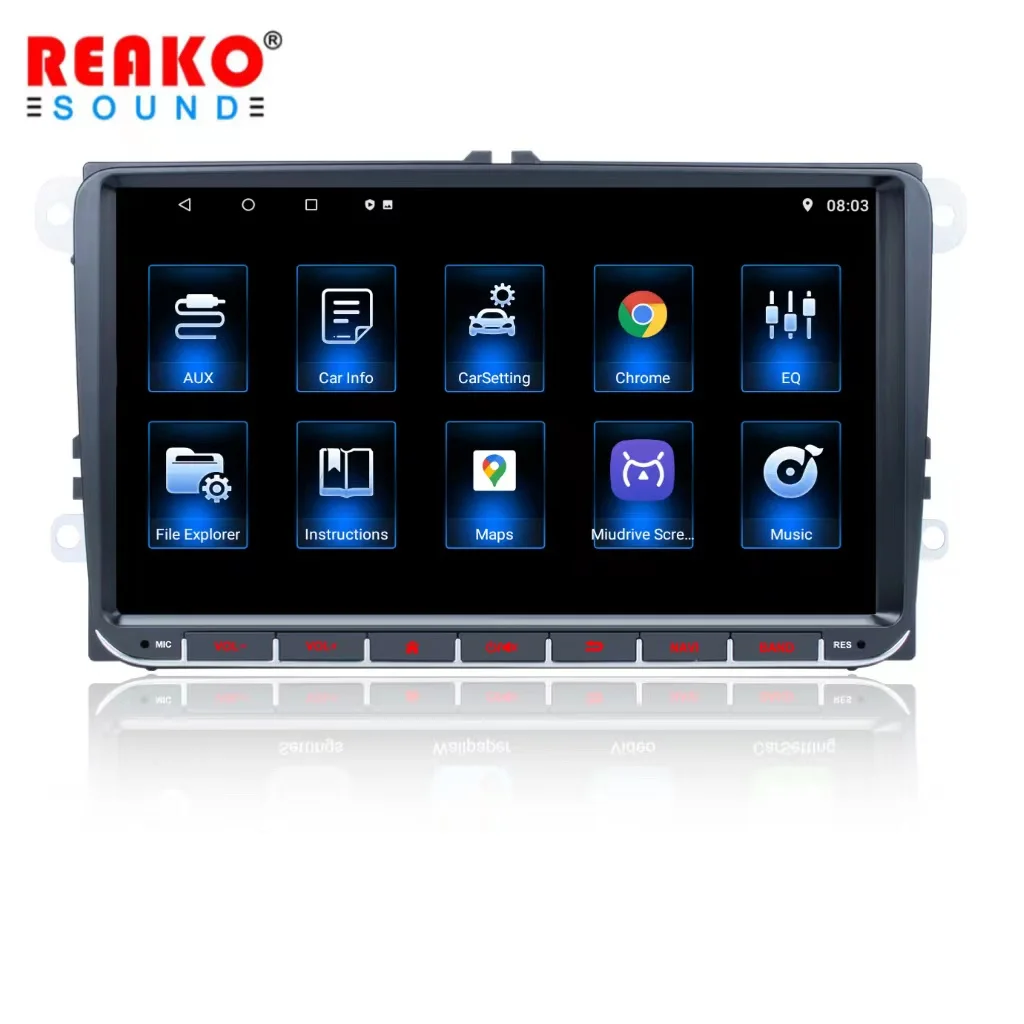 Android 12 GPS Navigation AM/FM/RDS Radio 9 Inch Capacitive Touch Screen Carplay For VW PASSAT POLO GOLF 5 6