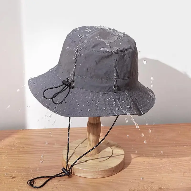 Custom Waterproof Sun Bucket Fisherman Hat for Men Women Wide Brim UPF 50+ Bucket Fishing & Beach Hats