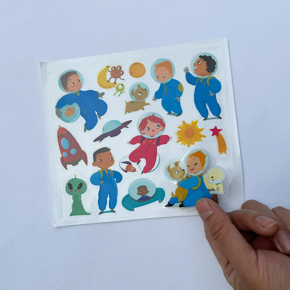 Custom label stickers in sheets waterproof label stickers cut adhesive vinyl sticker label sheet for sale