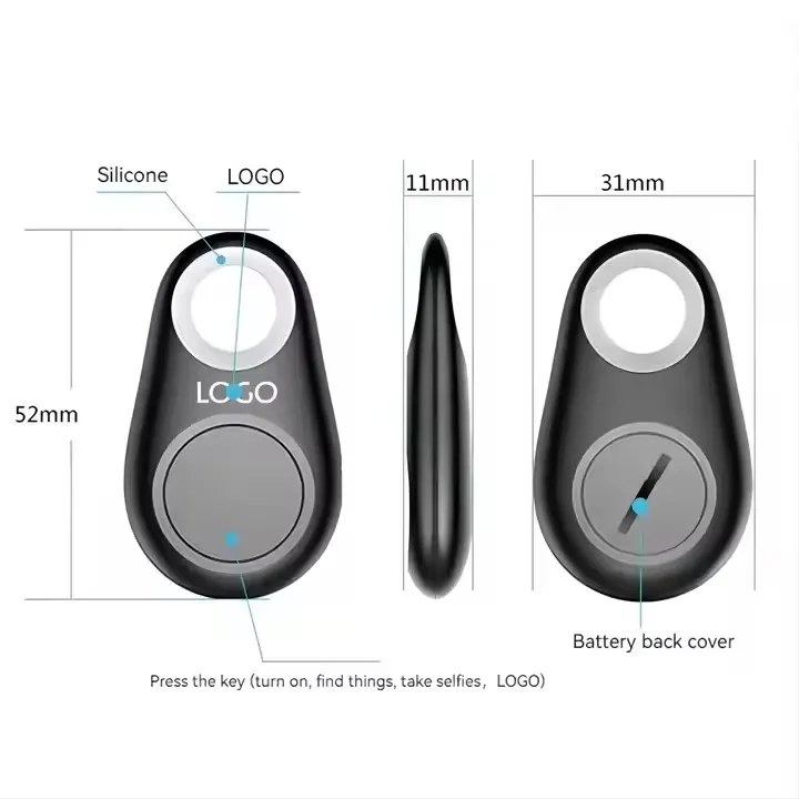 Pet Smart Mini GPS Tracker Waterproof Bluetooth Locator Tracer Pet Dogs/Cats Kids Car Key Collar Accessories Android Compatible