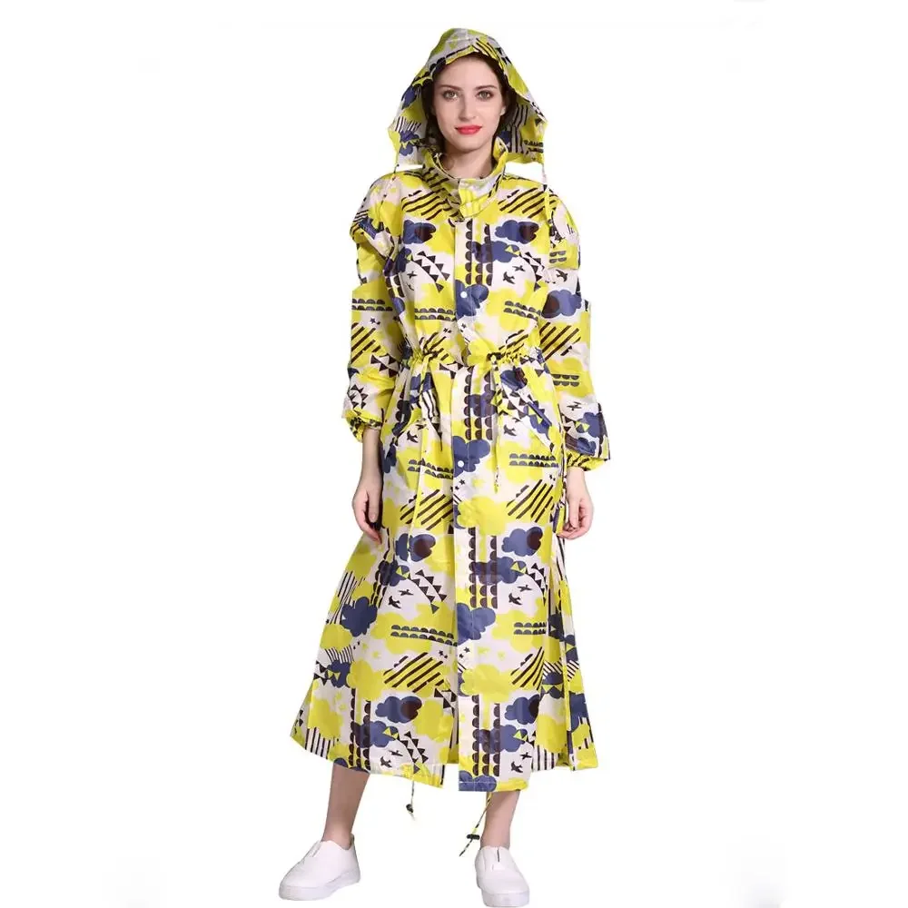 New Fashion Lengthen Men And Women Lengthen Raincoat Thin Poncho Ladies Waterproof Long Breathable Rain Jacket Adults Raincoats