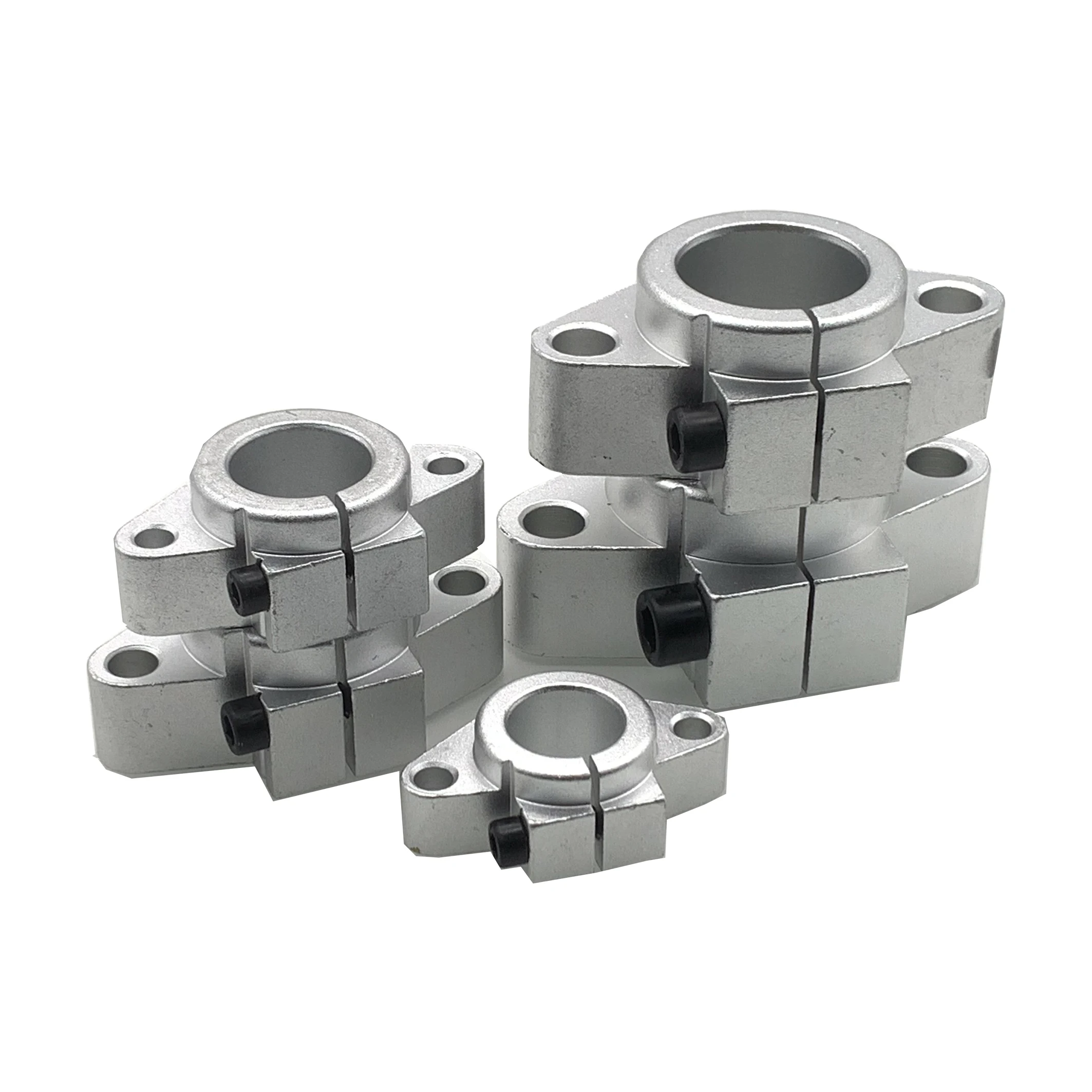 Optical axis support seat aluminum bracket rhombus horizontal fixed seat guide bar seat SHF16/20/25/30