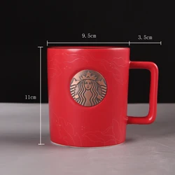 Wholesale Custom Copper Seal Logo 473ml Drinkware Milk Cup 16oz Handmade Bottle Green Custom Ceramic Mug Manufacturers