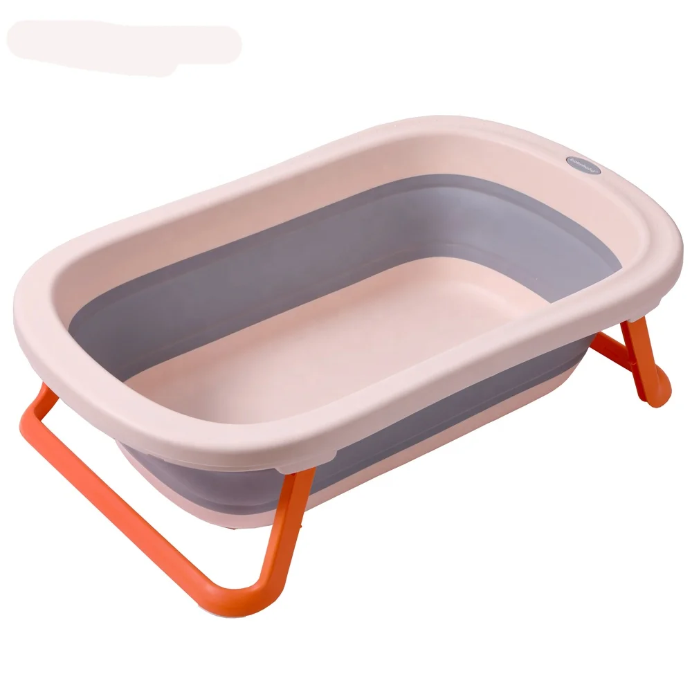 China professional  baby plastic products manufacturer for infants children  make PP collapsible baby bath tub foldable bathtub