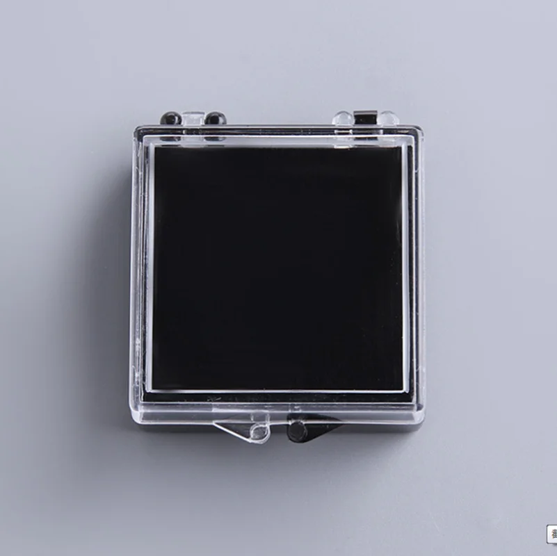 Plastic lapel pin badge holder