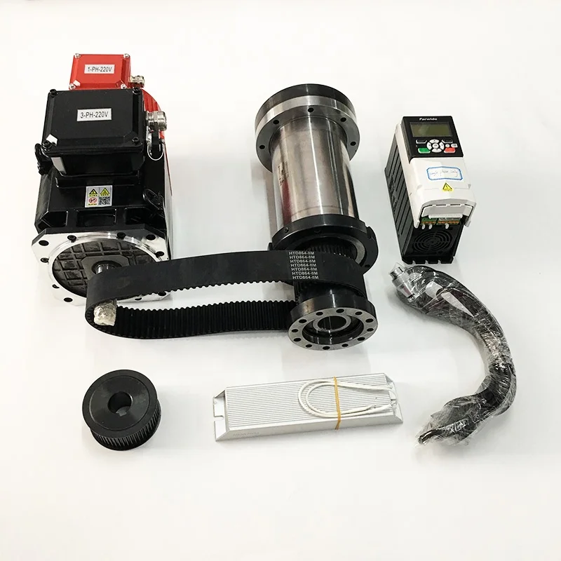 6000 об/мин с ременным приводом A2-4 шпинделя с приводом от мощности 2.2kw точности cnc токарный станок с ЧПУ шпиндель комплект для токарной обработки с мотором подачи и частотно-регулируемым приводом
