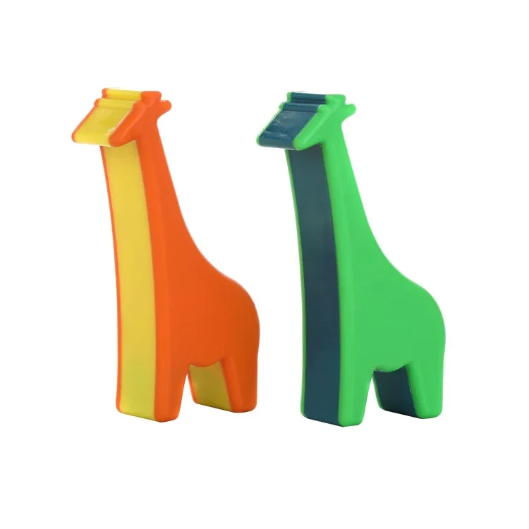 Plastic Maracas Cute Small Giraffe Music Toys Musical Instrument Animal Shaker For Children