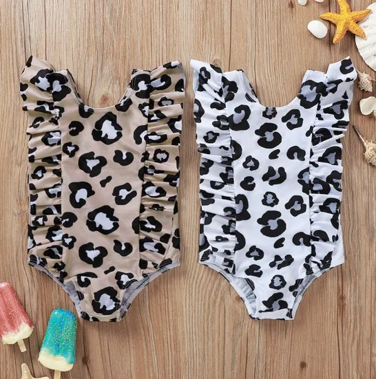 2022 Boutique Little Girl Bikini Beachwear Pleated Toddle Sexy Swimwear Cheeth Baby Children Swimsuit One Piece